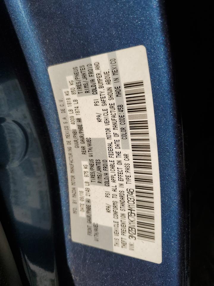 2017 Mazda 3 Sport VIN: 3MZBN1K76HM103746 Lot: 63920254