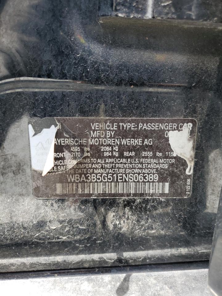2014 BMW 328 Xi Sulev VIN: WBA3B5G51ENS06389 Lot: 64251974