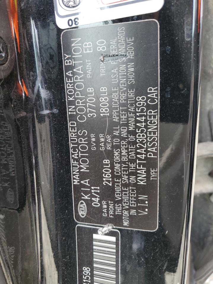 2011 Kia Forte Lx VIN: KNAFT4A23B5441598 Lot: 64650294