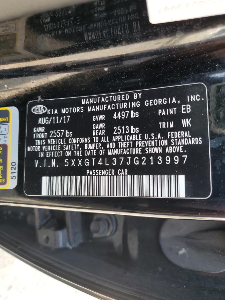 2018 Kia Optima Lx VIN: 5XXGT4L37JG213997 Lot: 63896484