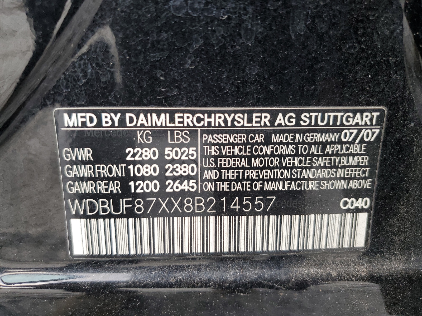 WDBUF87XX8B214557 2008 Mercedes-Benz E 350 4Matic