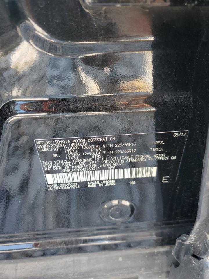 2017 Toyota Rav4 Hv Le VIN: JTMRJREVXHD130014 Lot: 62882304