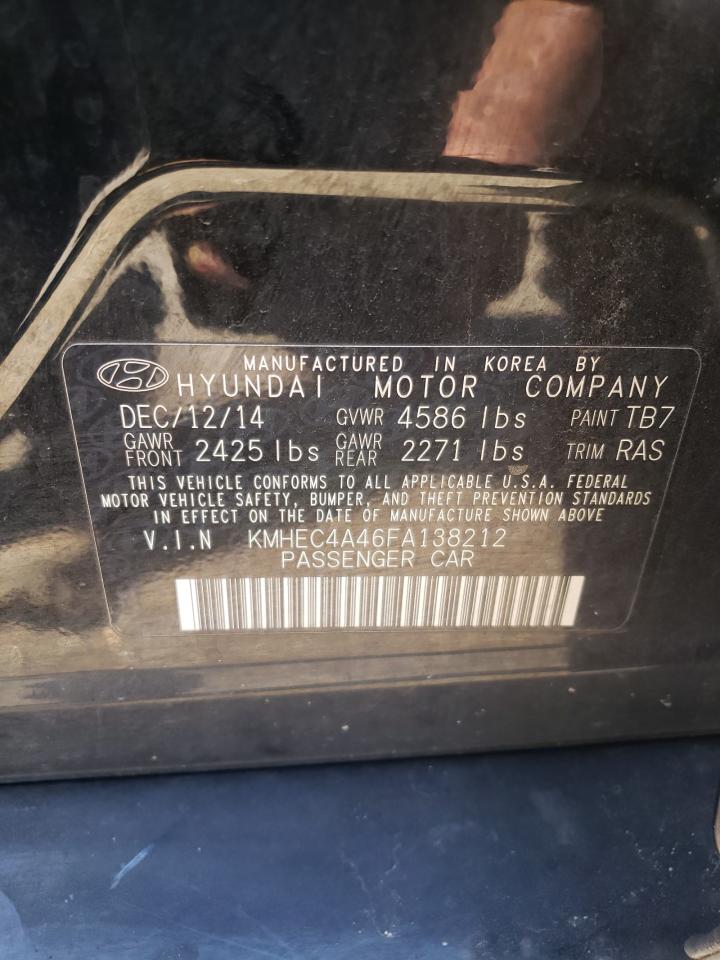 2015 Hyundai Sonata Hybrid VIN: KMHEC4A46FA138212 Lot: 61292454