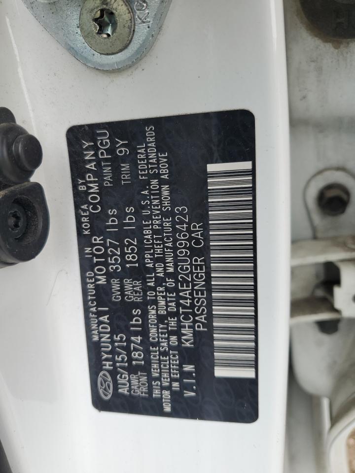 2016 Hyundai Accent Se VIN: KMHCT4AE2GU996423 Lot: 62411124