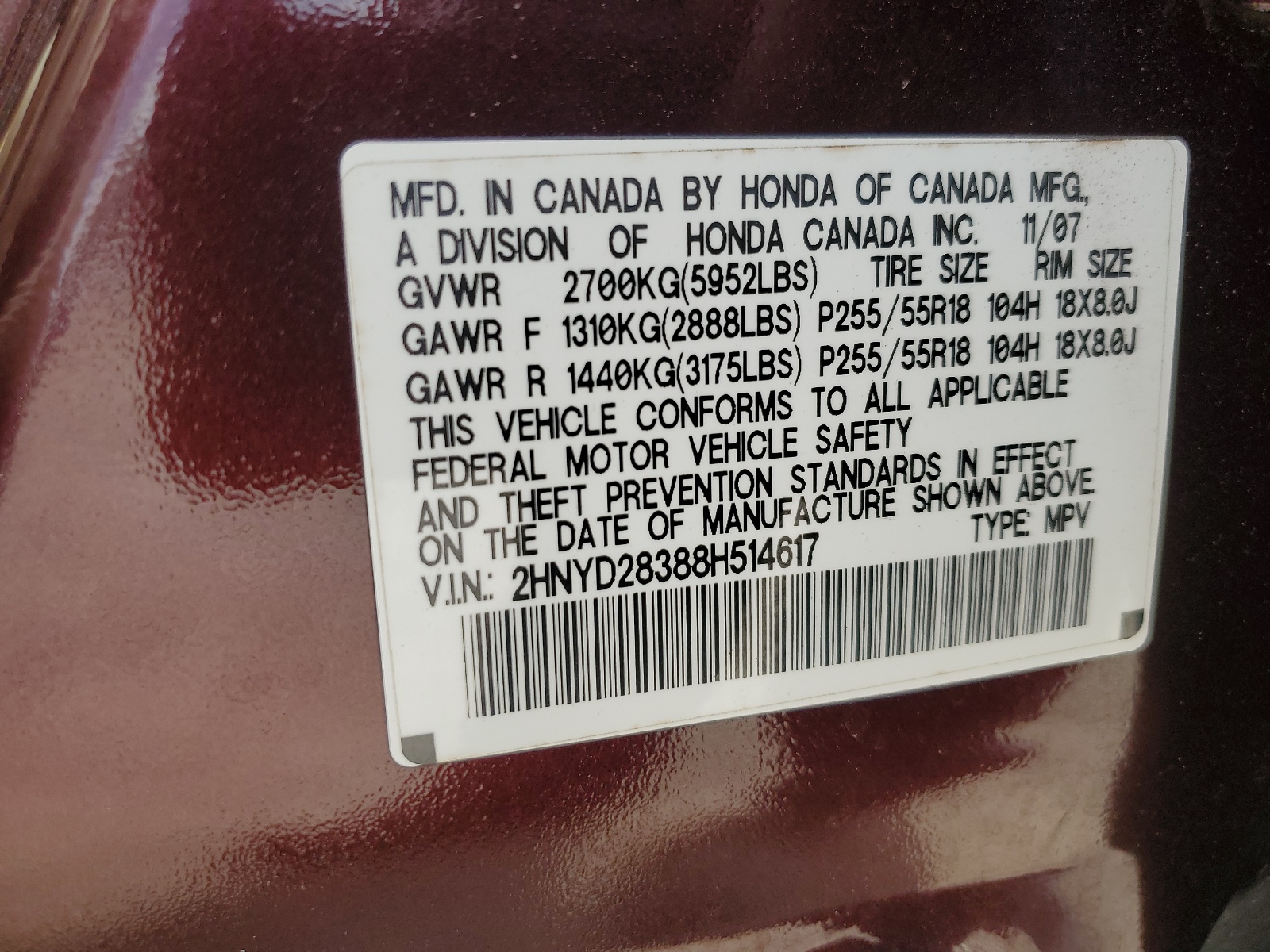 2HNYD28388H514617 2008 Acura Mdx Technology