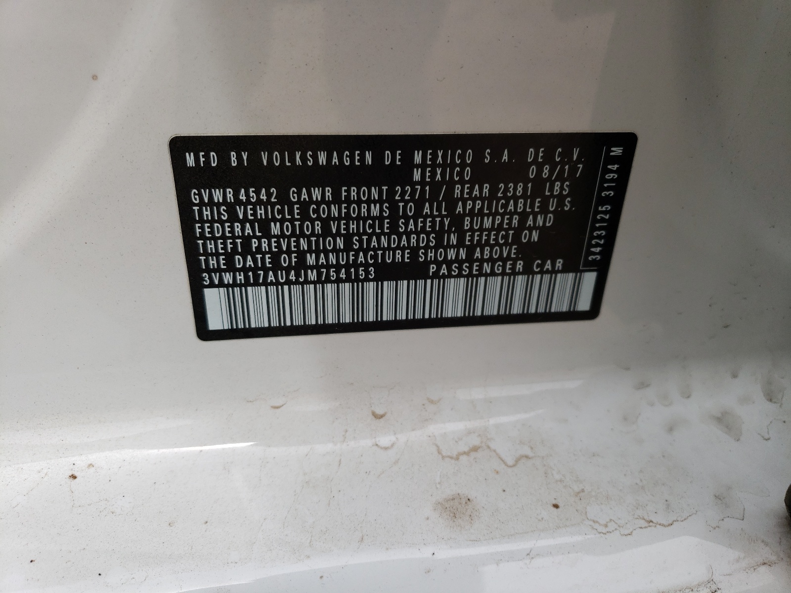 3VWH17AU4JM754153 2018 Volkswagen Golf Alltrack S