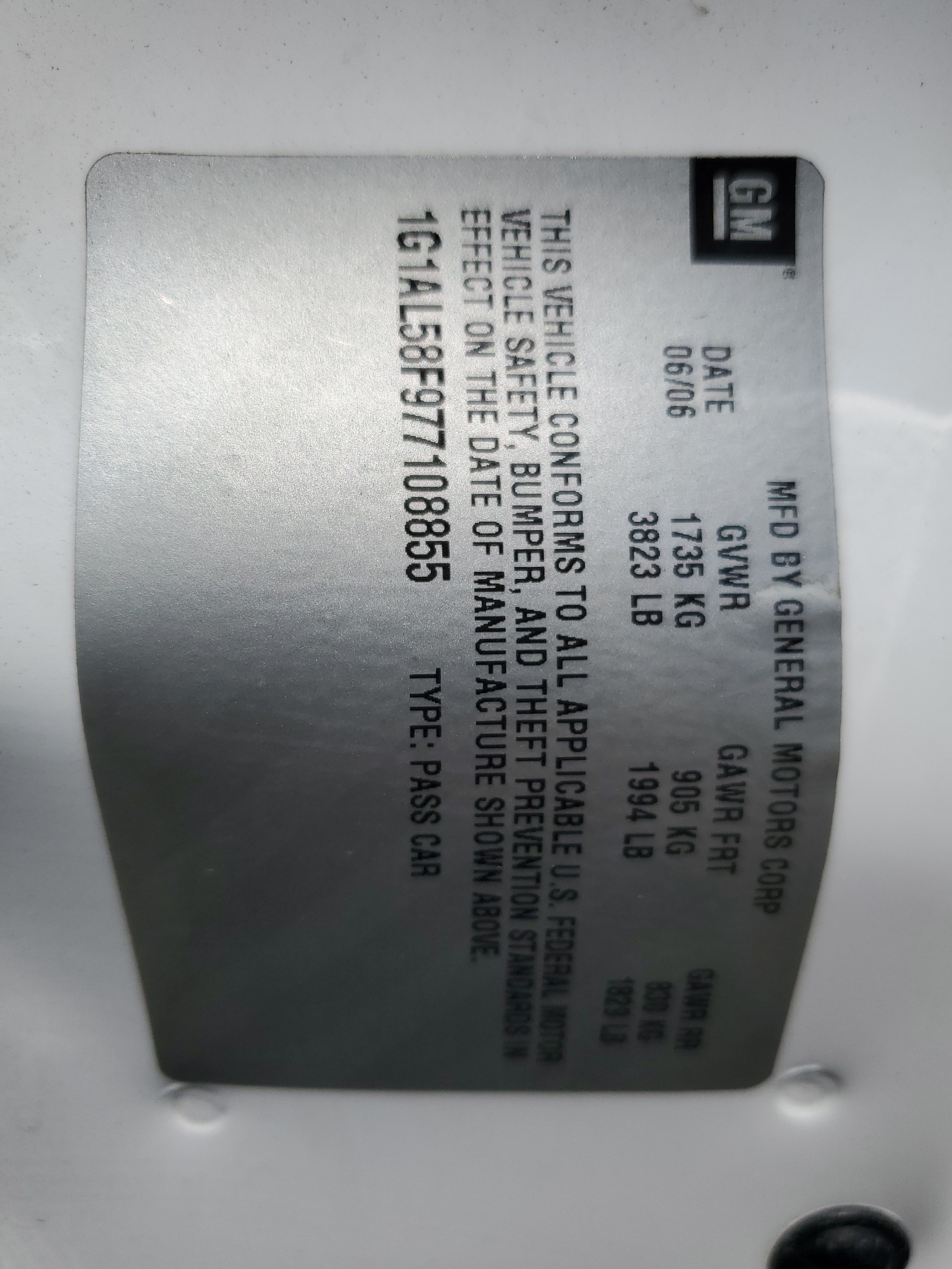 1G1AL58F977108855 2007 Chevrolet Cobalt Lt