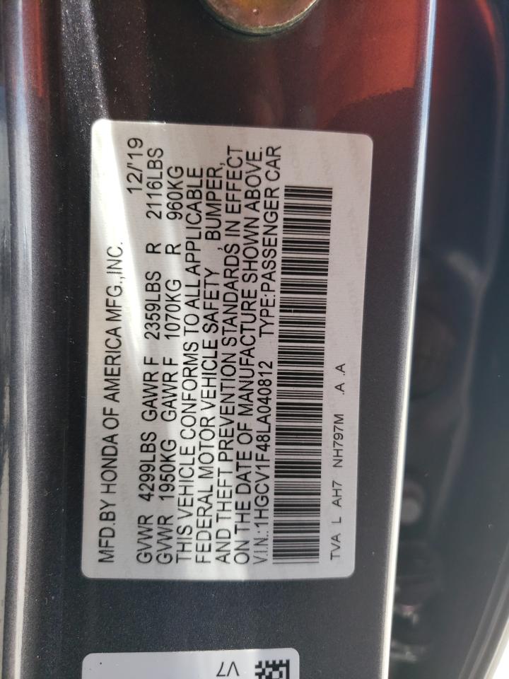 1HGCV1F48LA040812 2020 HONDA ACCORD - Image 15