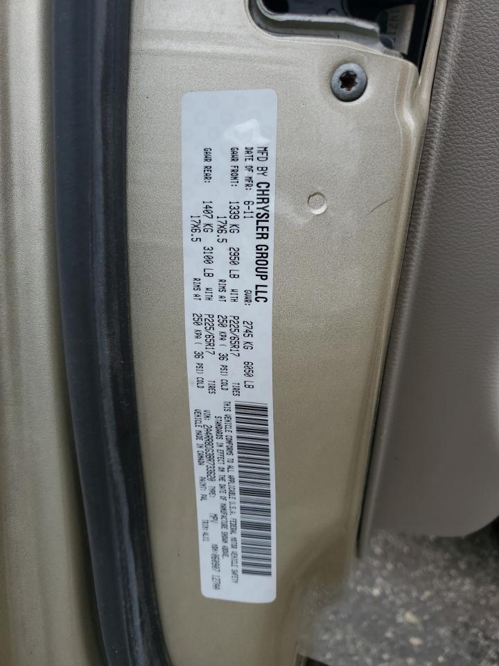 2011 Chrysler Town & Country Touring L VIN: 2A4RR8DG3BR733620 Lot: 62474384