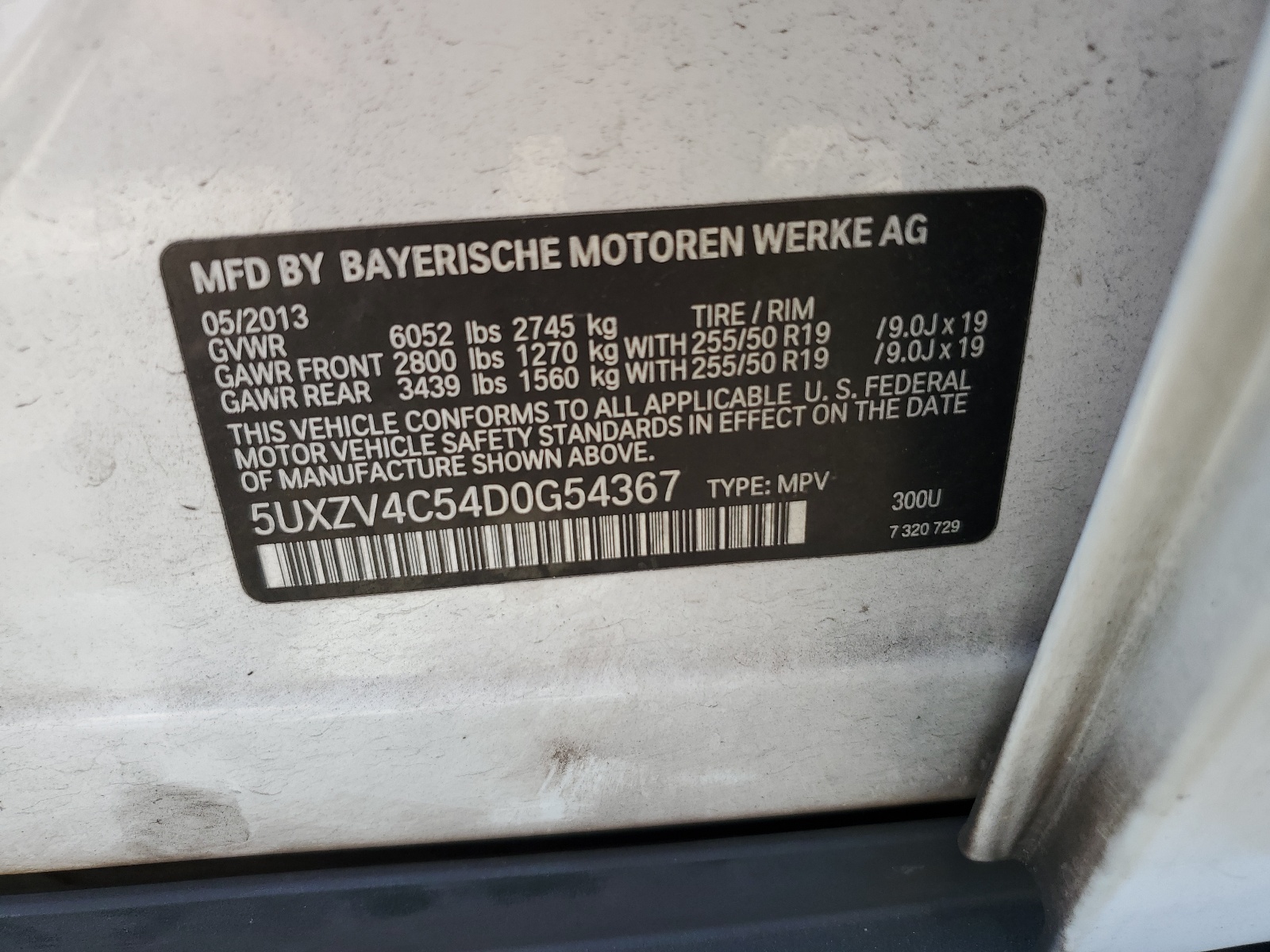 5UXZV4C54D0G54367 2013 BMW X5 xDrive35I