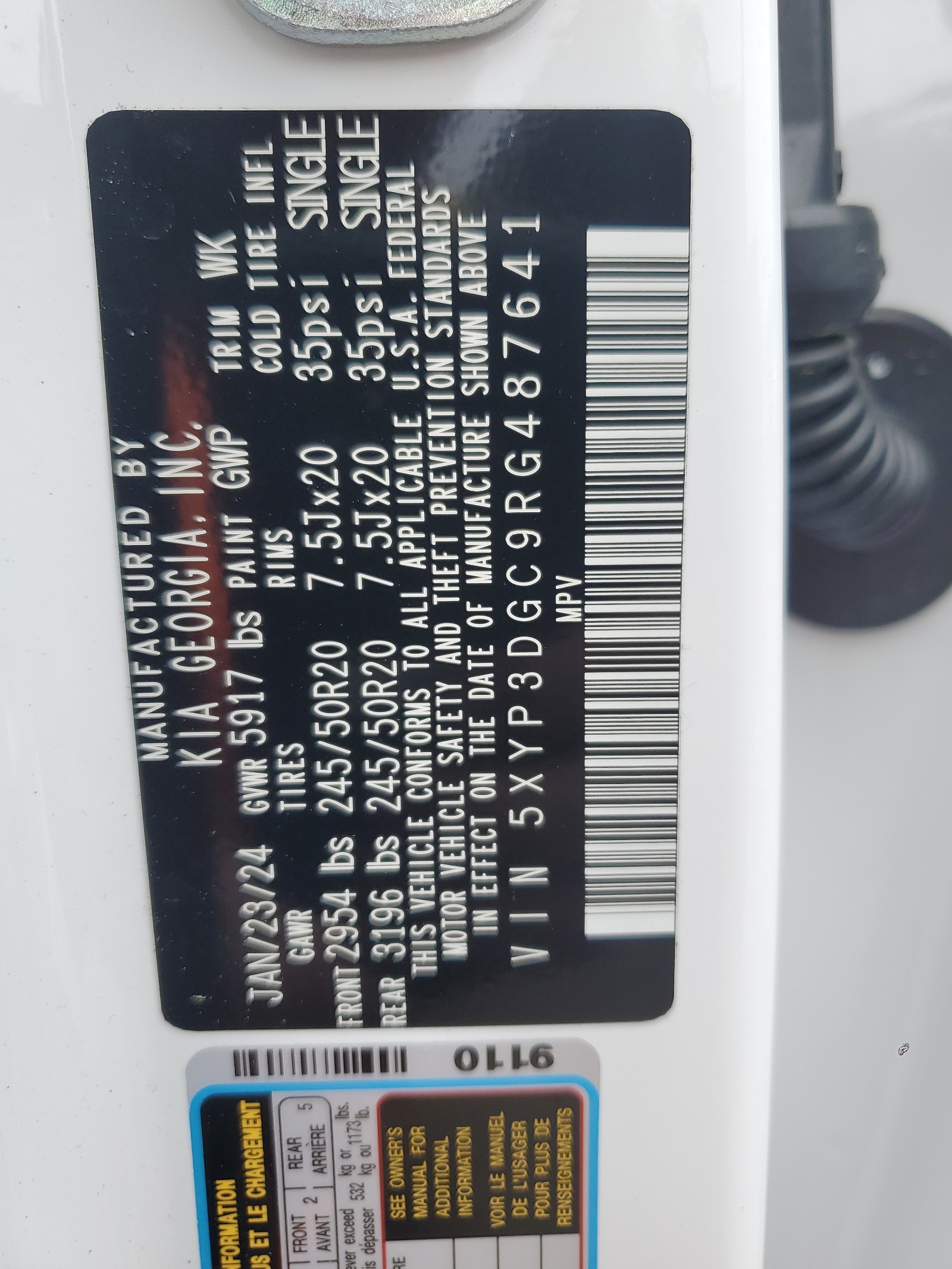 5XYP3DGC9RG487641 2024 Kia Telluride Ex