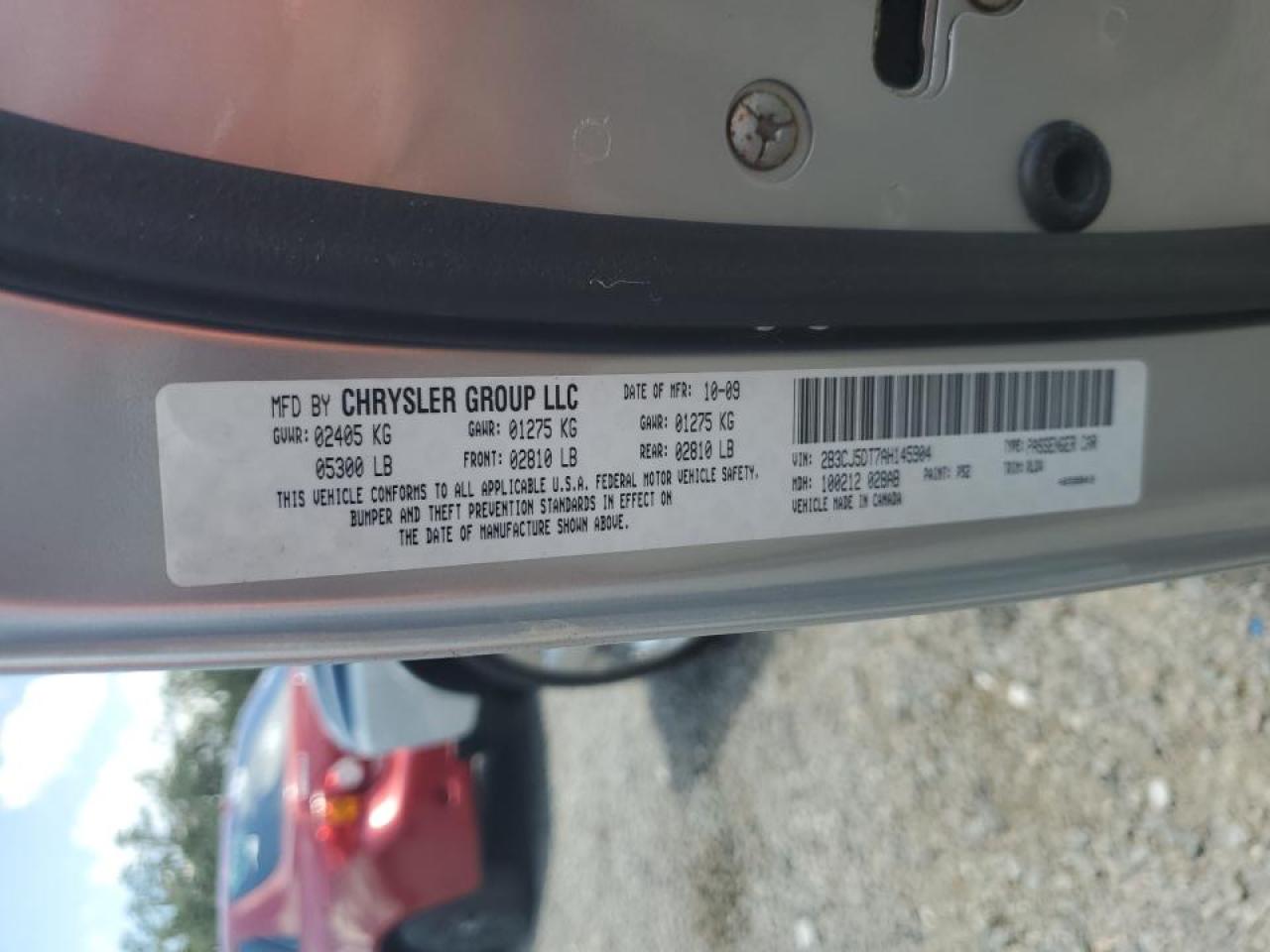 2010 Dodge Challenger R/T VIN: 2B3CJ5DT7AH145904 Lot: 64479284