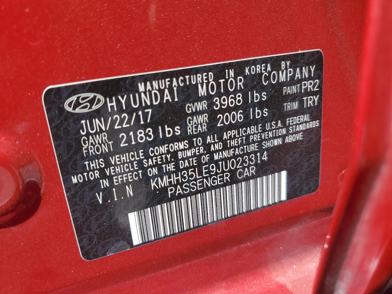 2018 Hyundai Elantra Gt VIN: KMHH35LE9JU023314 Lot: 64270544