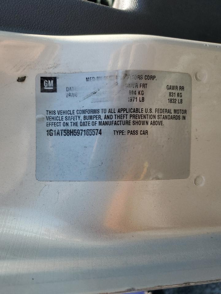 2009 Chevrolet Cobalt Lt VIN: 1G1AT58H597165574 Lot: 63763694