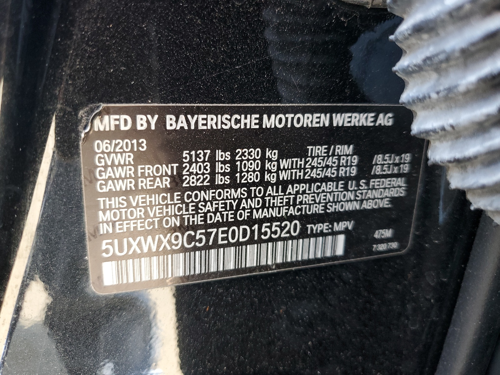 5UXWX9C57E0D15520 2014 BMW X3 xDrive28I