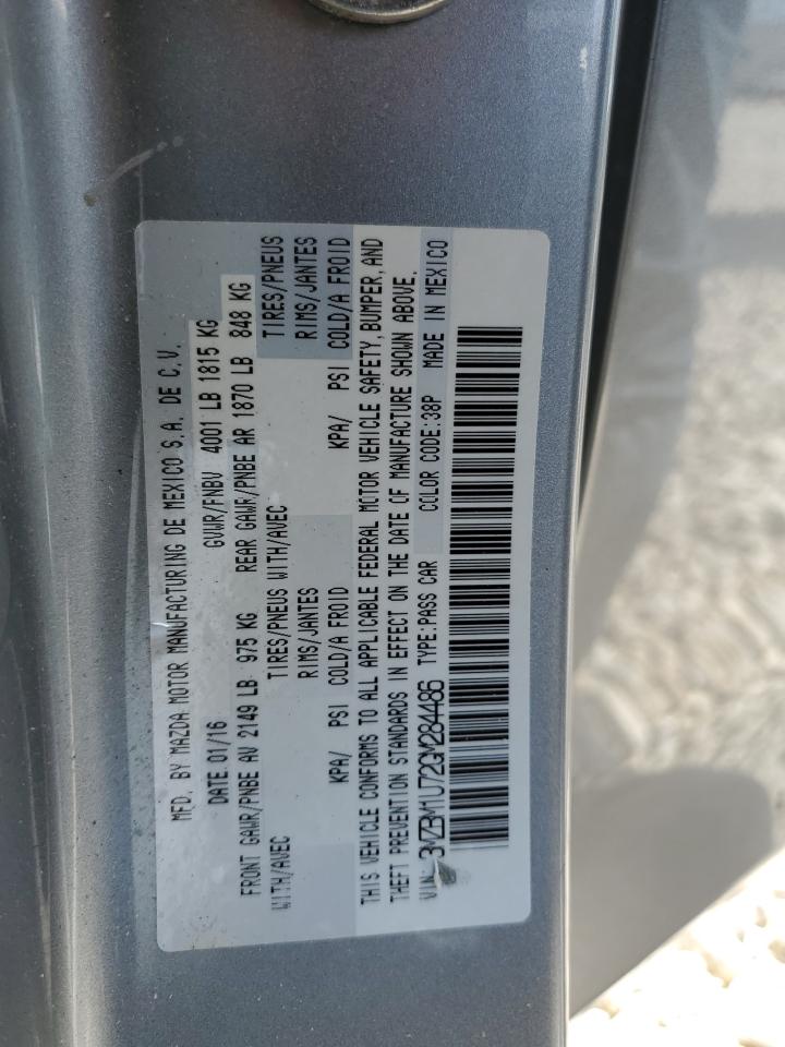 2016 Mazda 3 Sport VIN: 3MZBM1U72GM284486 Lot: 62069234