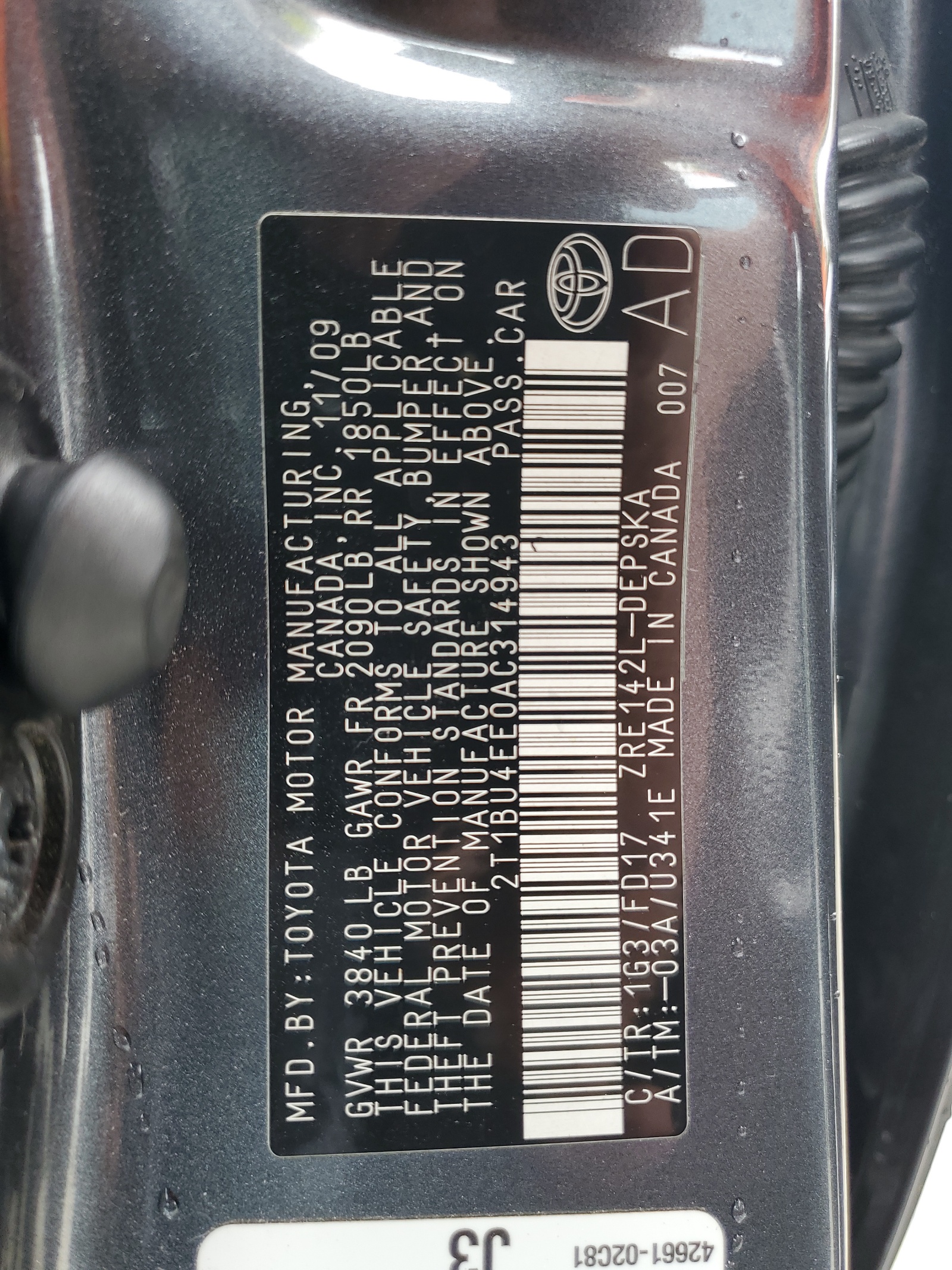 2T1BU4EE0AC314943 2010 Toyota Corolla Base