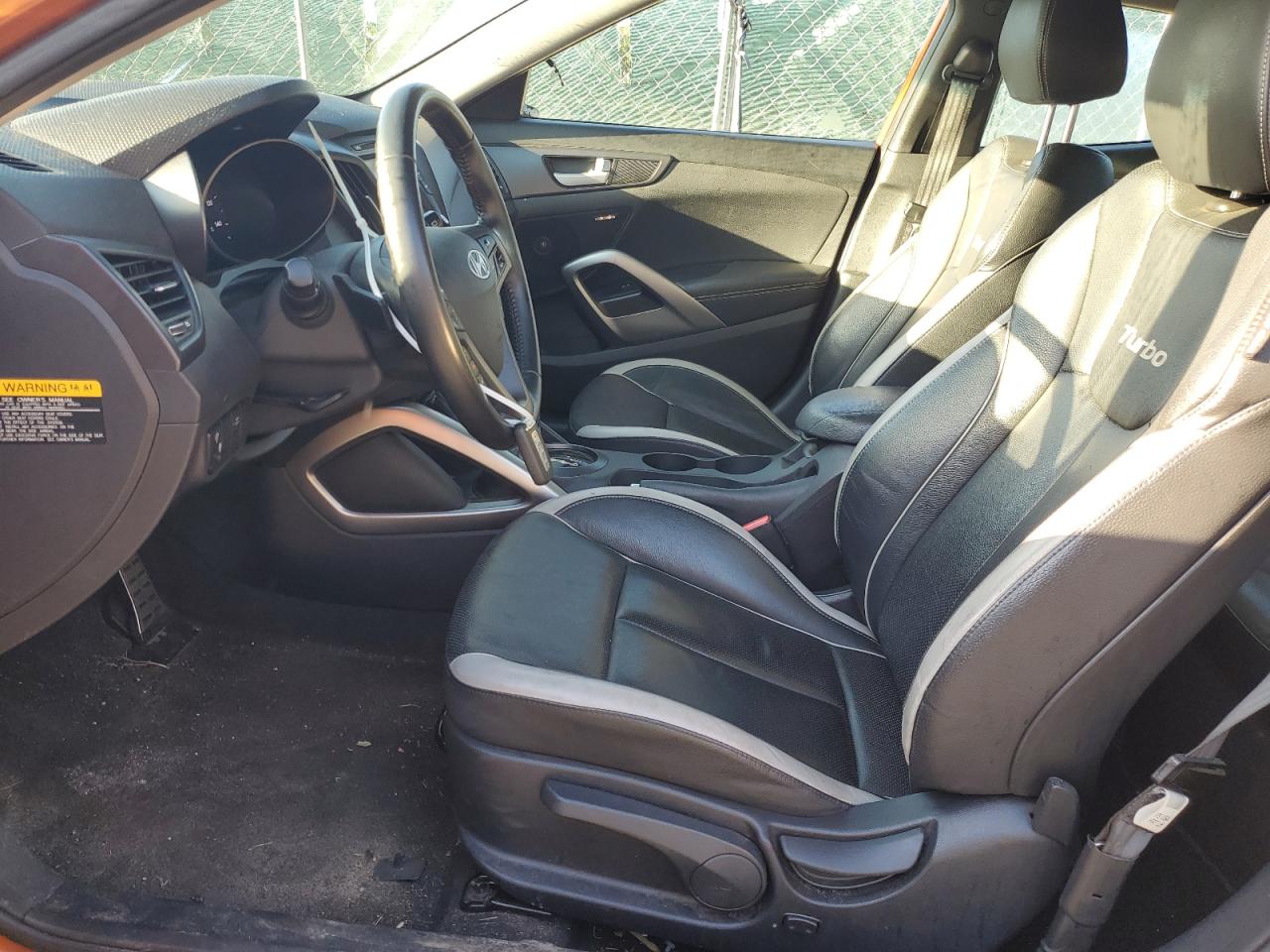 2013 Hyundai Veloster Turbo VIN: KMHTC6AE0DU163338 Lot: 63090534