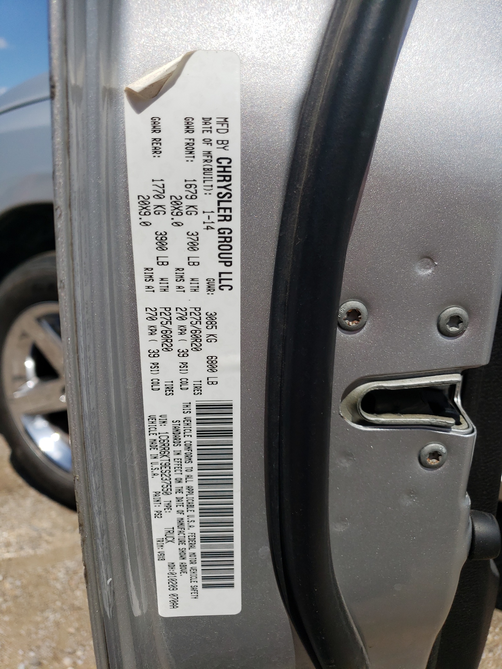 1C6RR6KT9ES237550 2014 Ram 1500 St