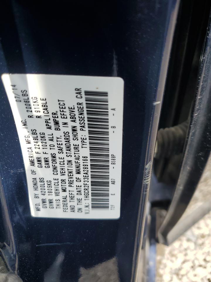 1HGCR2F33EA289166 2014 Honda Accord Lx