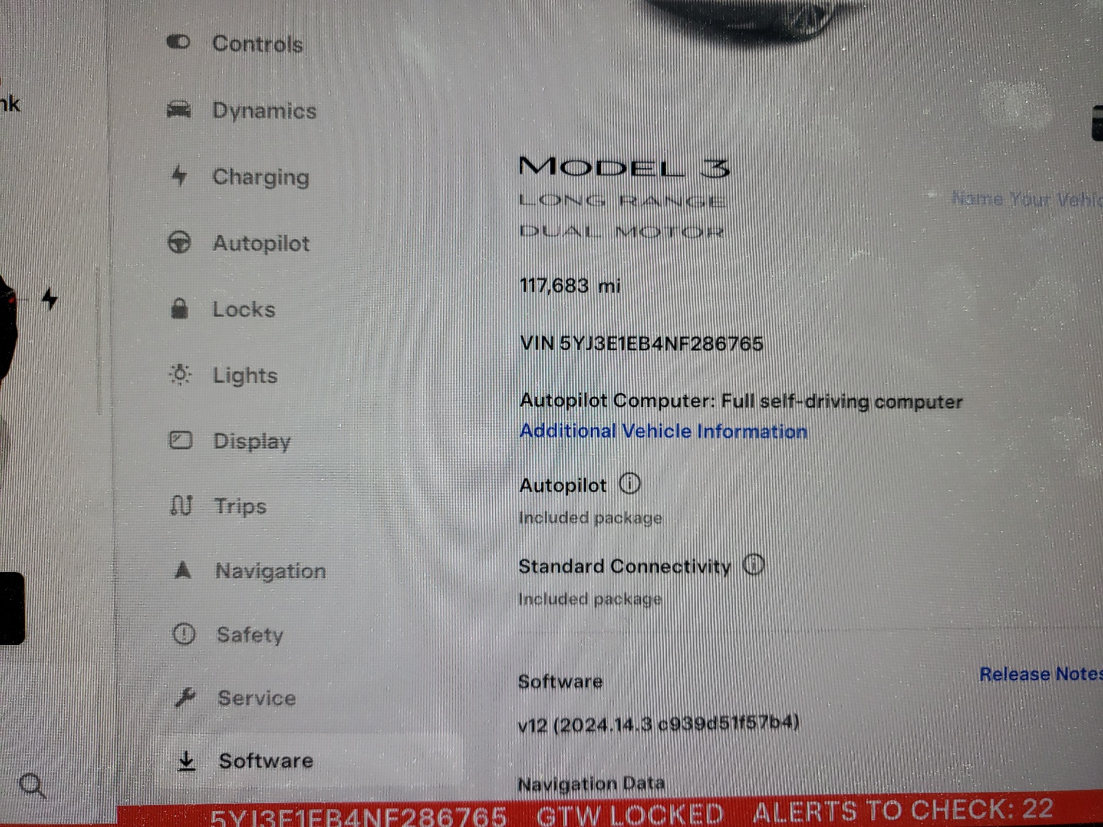 5YJ3E1EB4NF286765 2022 Tesla Model 3
