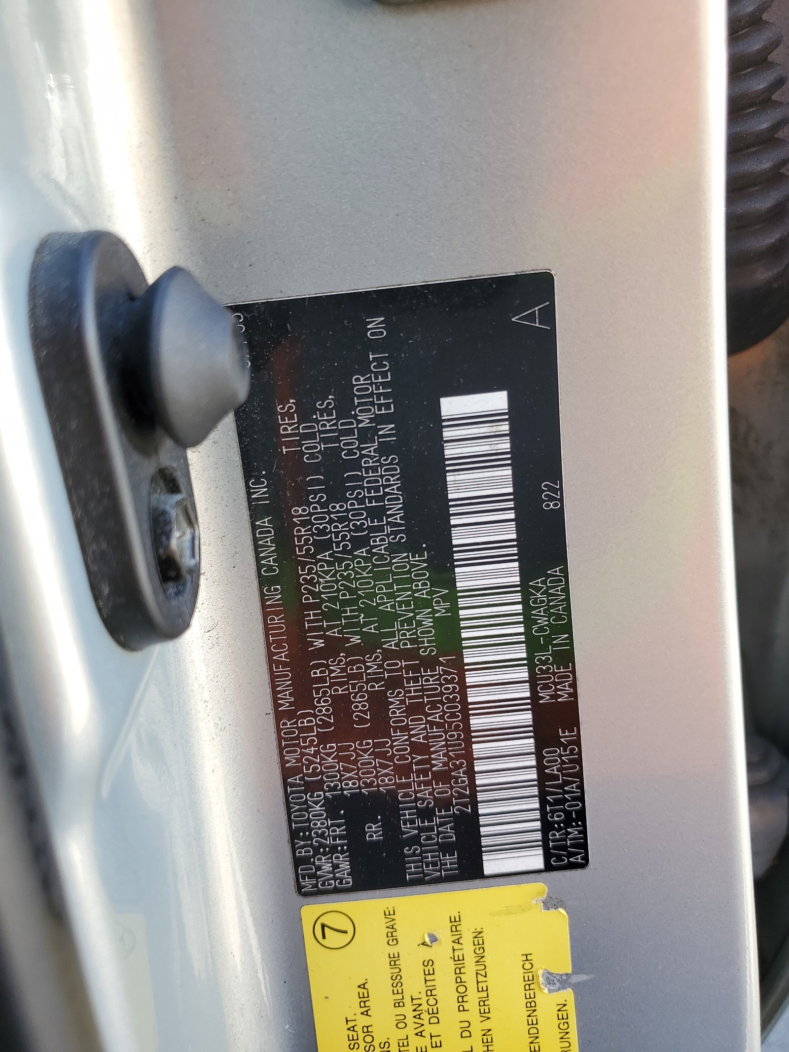 2T2GA31U95C039371 2005 Lexus Rx 330