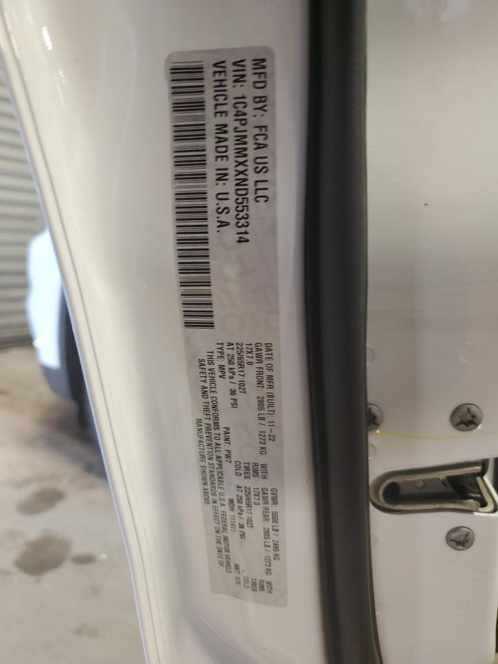 1C4PJMMXXND553314 2022 Jeep Cherokee Latitude Lux