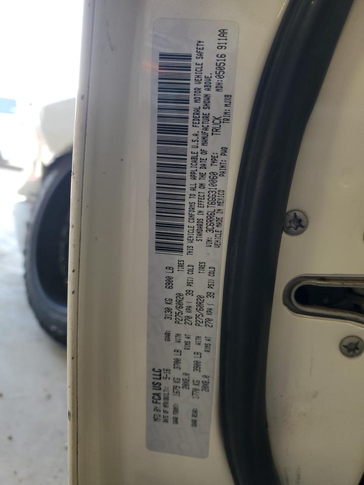 2016 Ram 1500 Slt VIN: 3C6RR6LT6GG310060 Lot: 62412774