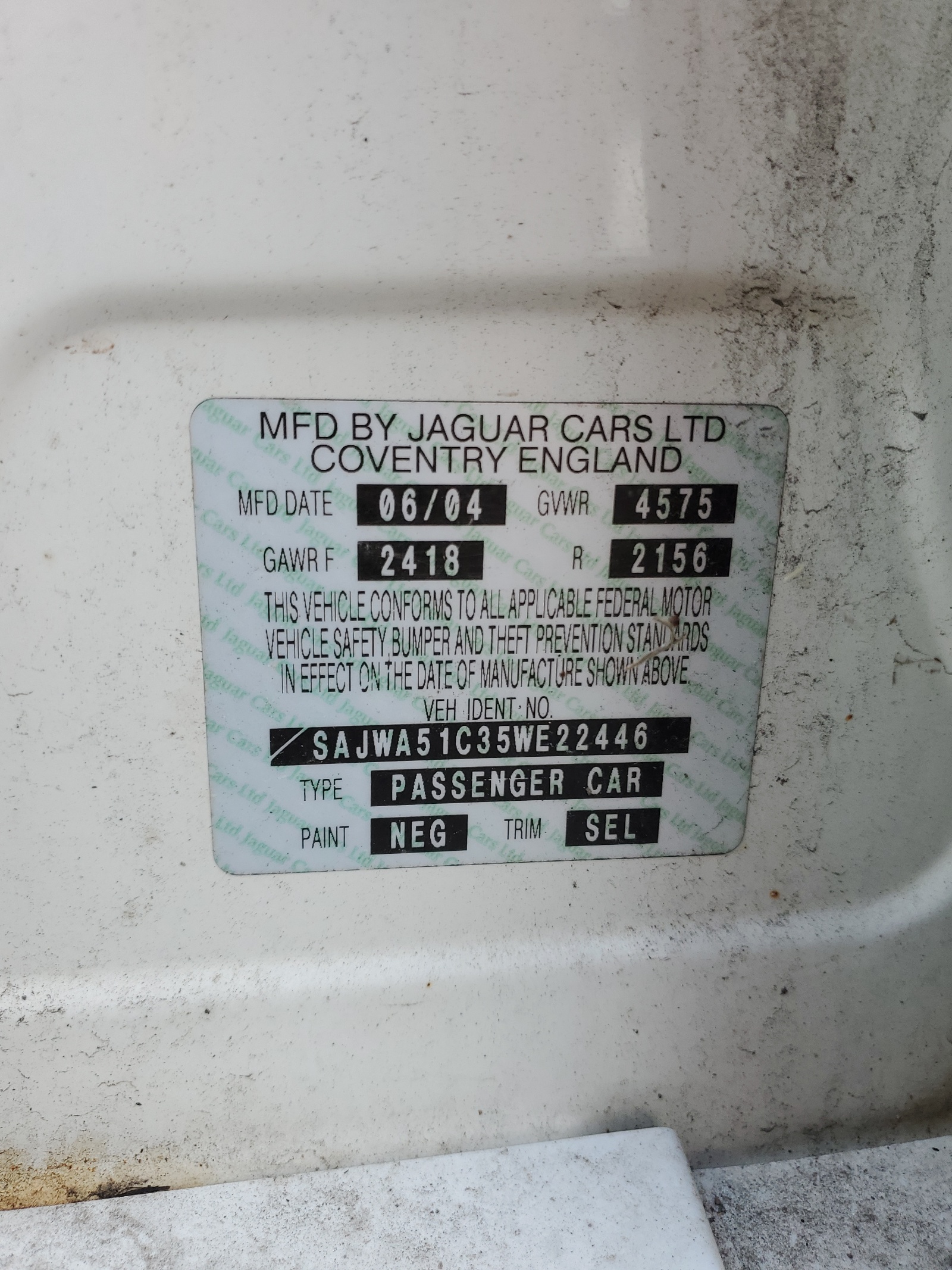 SAJWA51C35WE22446 2005 Jaguar X-Type 3.0