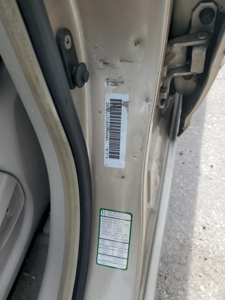 2001 Hyundai Elantra Gls VIN: KMHDN45D81U177200 Lot: 64868434