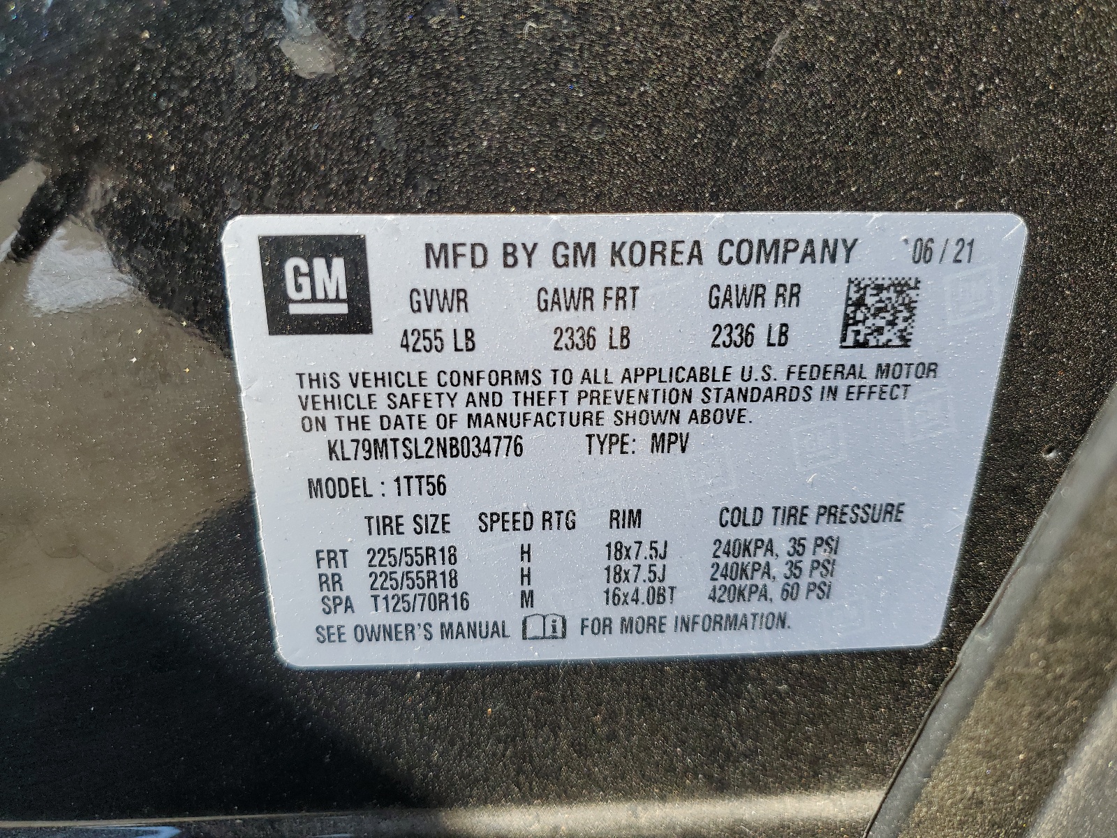 KL79MTSL2NB034776 2022 Chevrolet Trailblazer Rs