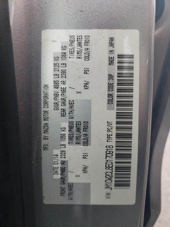 2014 Mazda 5 Touring VIN: JM1CW2CL8E0170918 Lot: 63884744