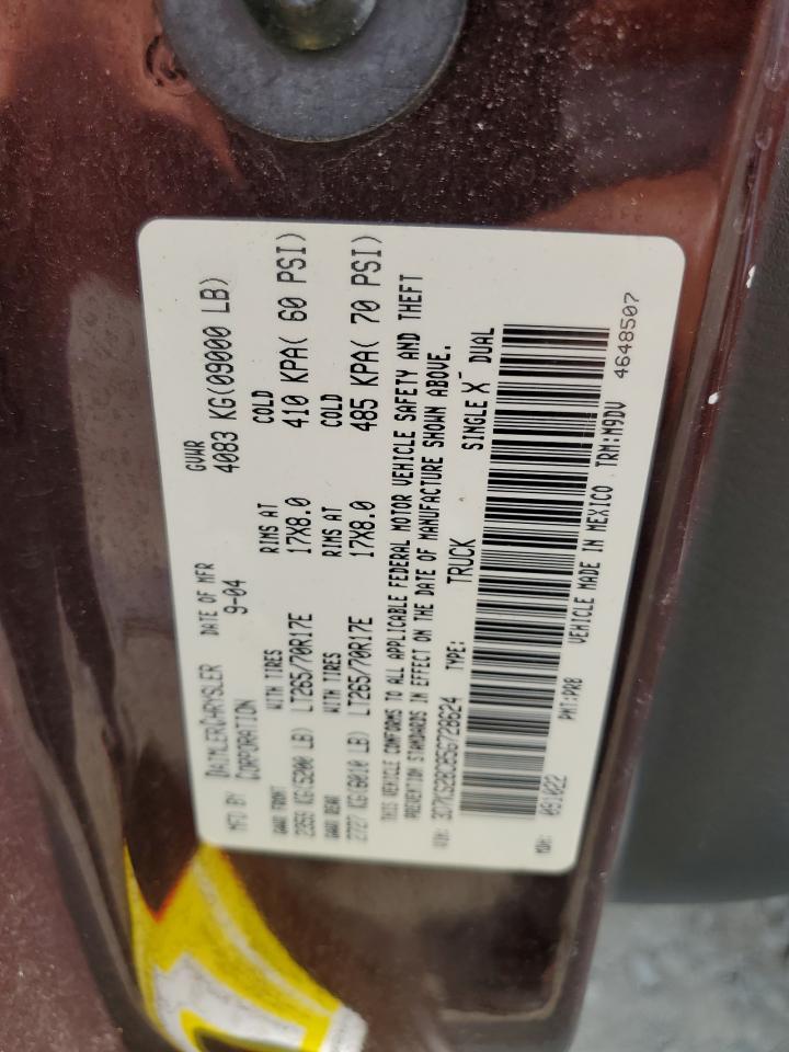 2005 Dodge Ram 2500 St VIN: 3D7KS28C85G728624 Lot: 65366384