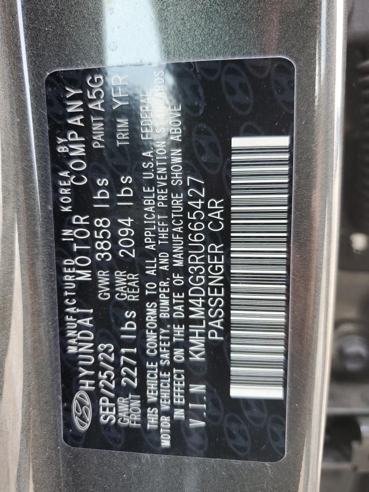 2024 Hyundai Elantra Sel VIN: KMHLM4DG3RU665427 Lot: 65402874