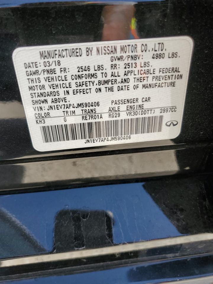 2018 Infiniti Q50 Luxe VIN: JN1EV7AP4JM590406 Lot: 63337584