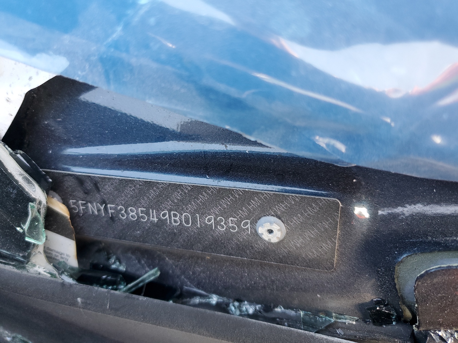 5FNYF38549B019359 2009 Honda Pilot Exl