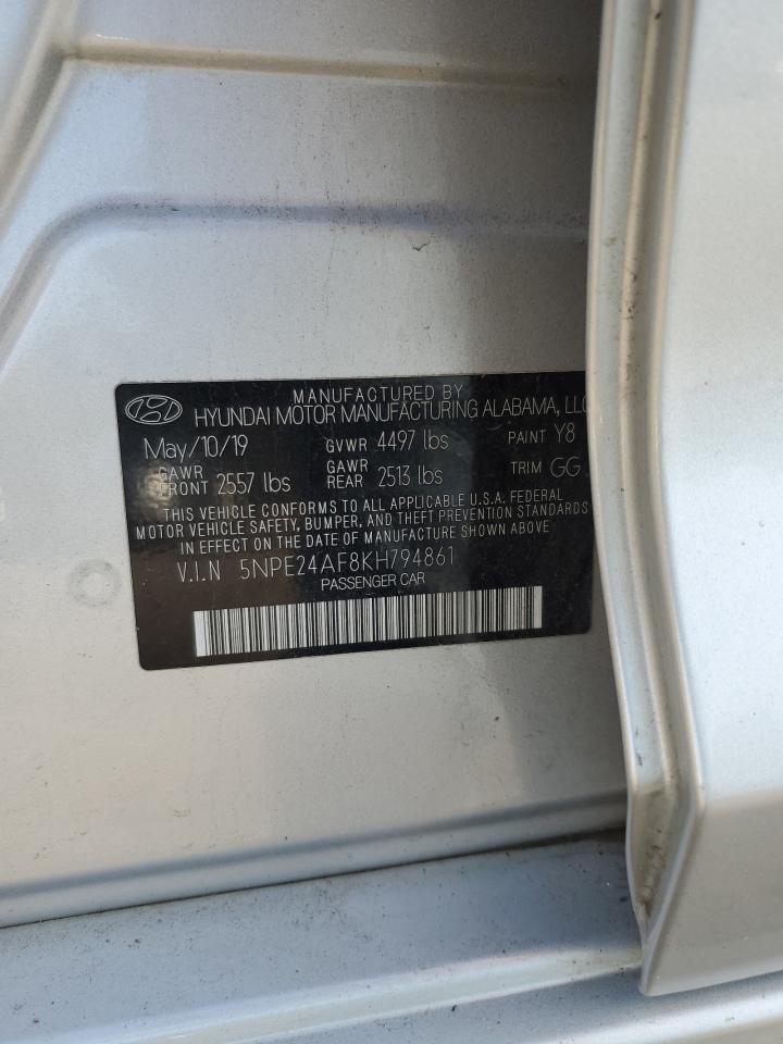 5NPE24AF8KH794861 2019 Hyundai Sonata Se