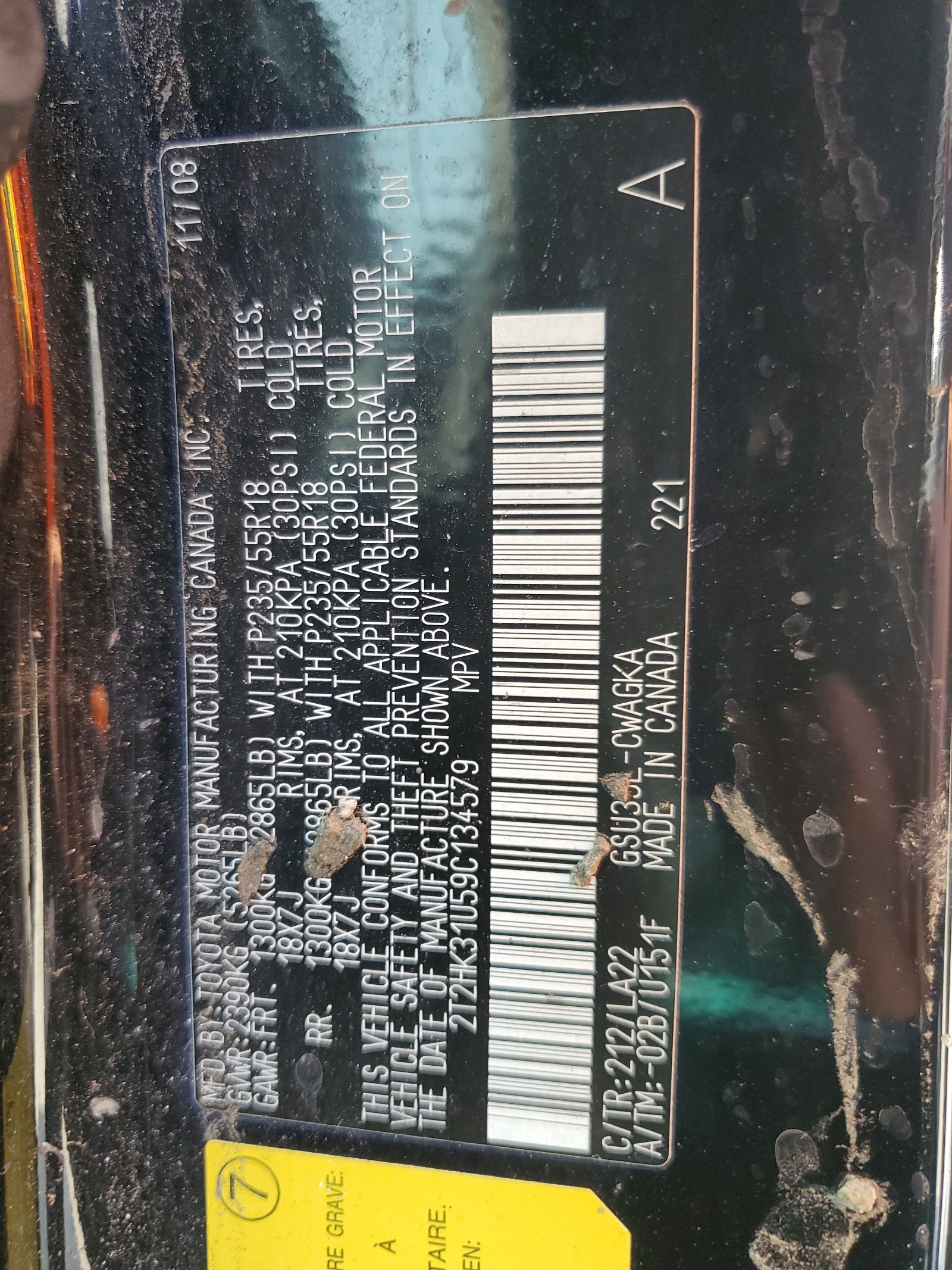 2T2HK31U59C134579 2009 Lexus Rx 350