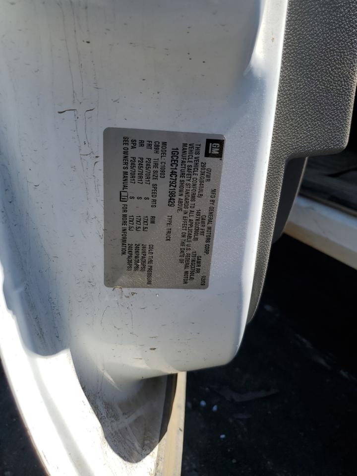 2009 Chevrolet Silverado C1500 VIN: 1GCEC14C79Z198429 Lot: 62859014