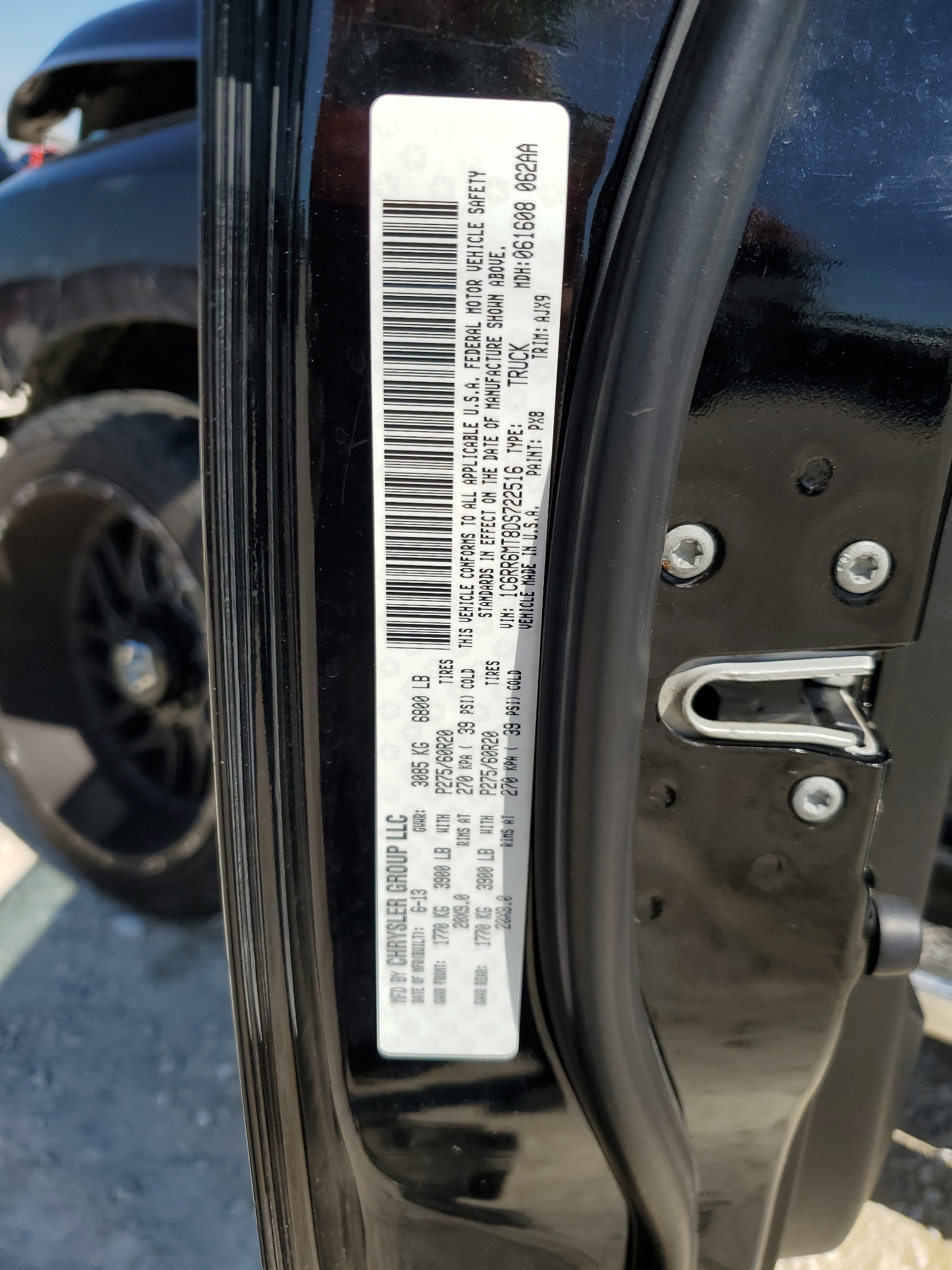 1C6RR6MT8DS722516 2013 Ram 1500 Sport