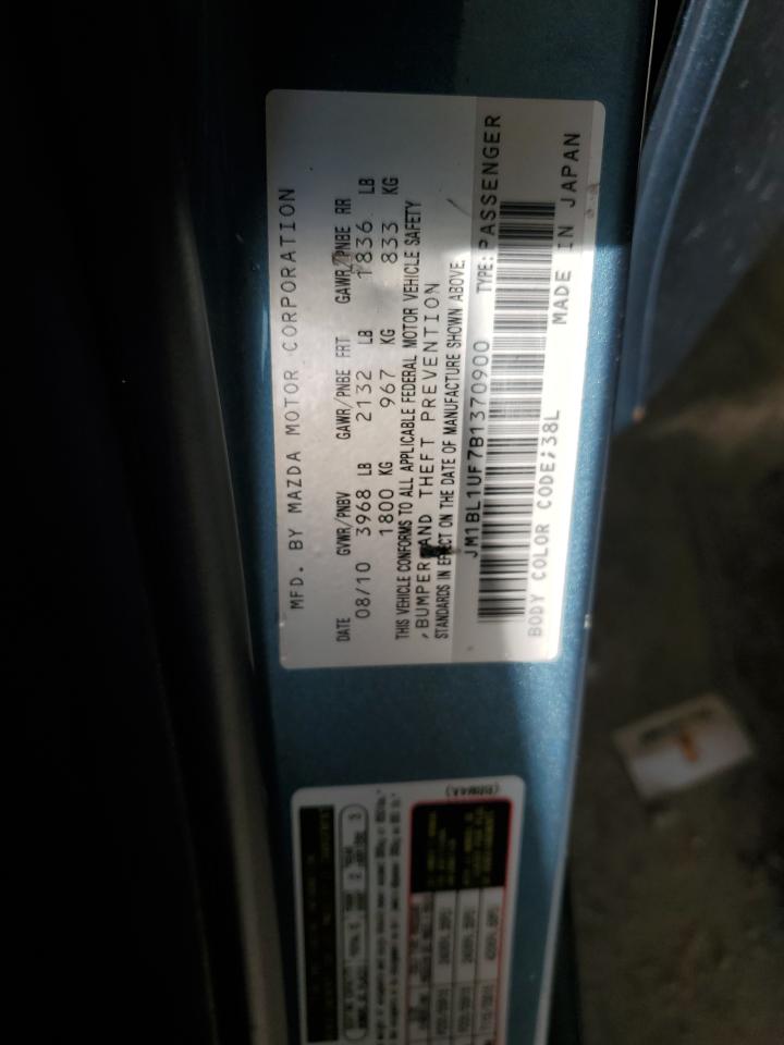 JM1BL1UF7B1370900 2011 Mazda 3 I