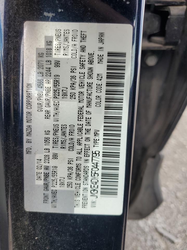 2015 Mazda Cx-5 Gt VIN: JM3KE4DY5F0447795 Lot: 62819634