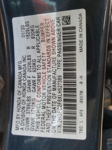 2HGFC2F6XLH527389 Honda Civic LX 12