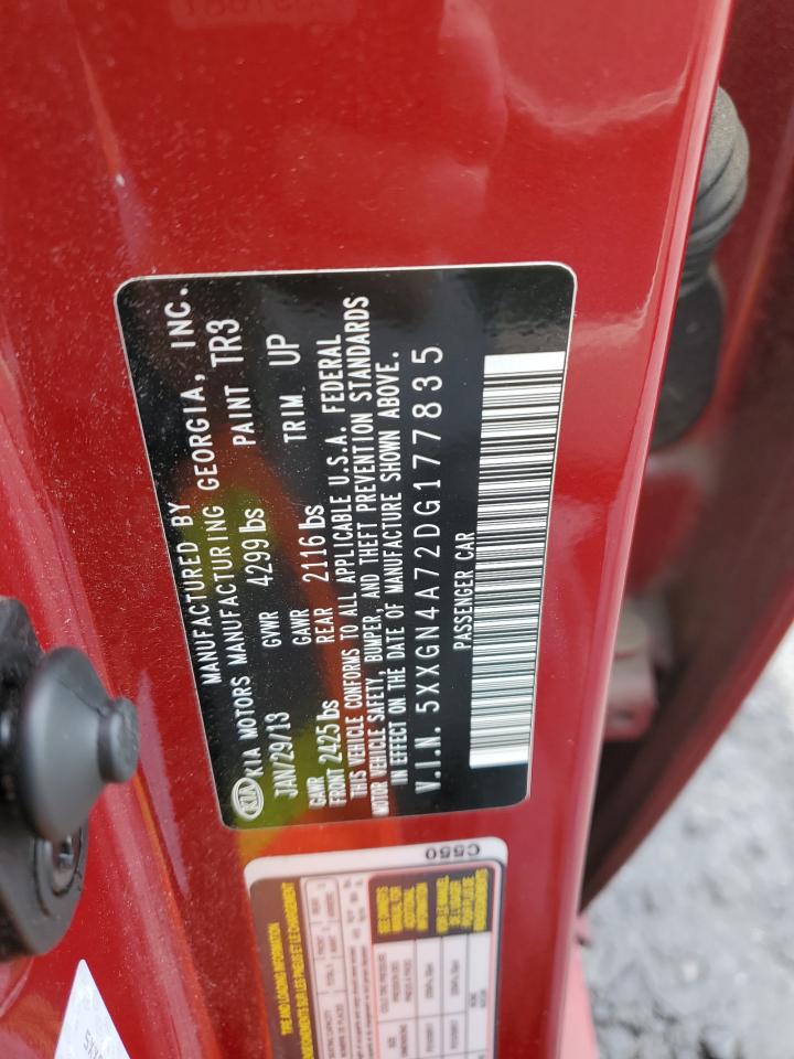 2013 Kia Optima Ex VIN: 5XXGN4A72DG177835 Lot: 64083804