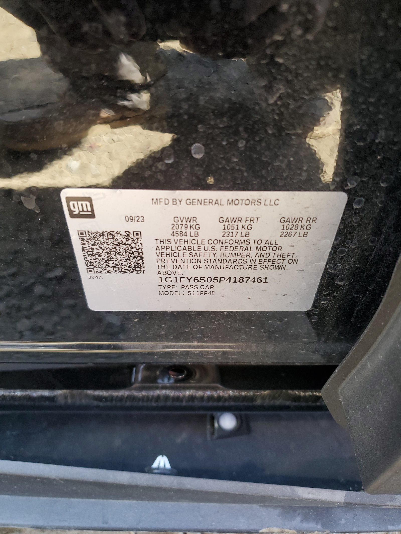 1G1FY6S05P4187461 2023 Chevrolet Bolt Euv Lt