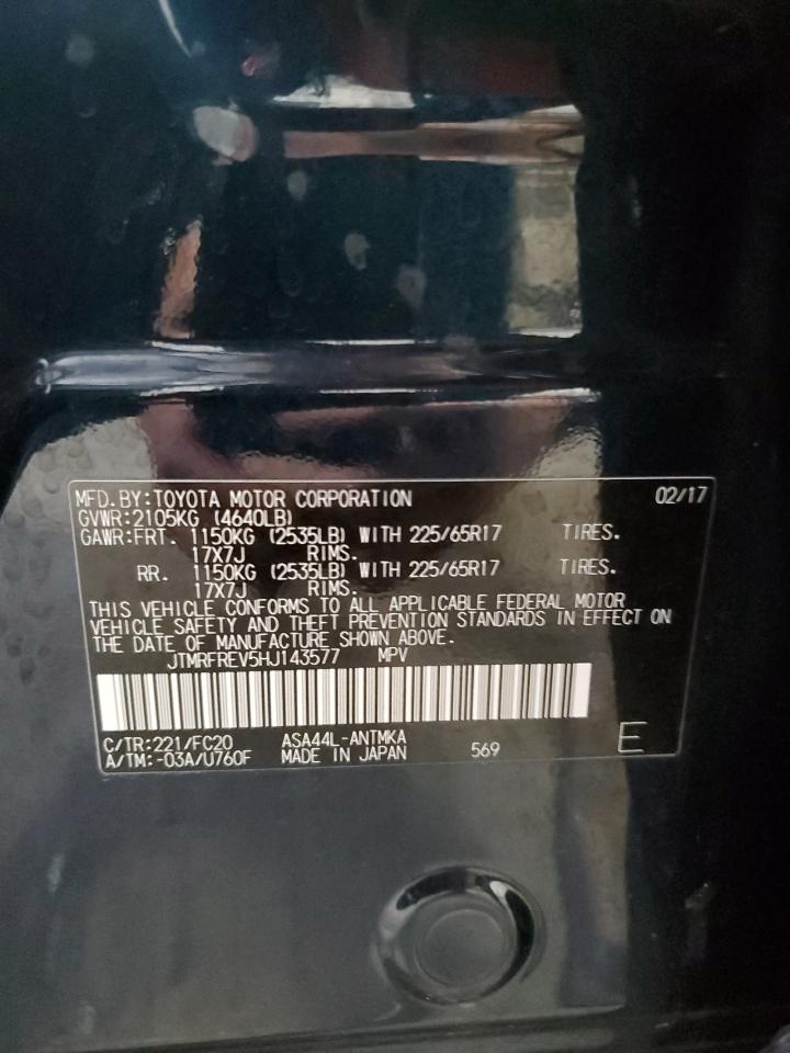 2017 Toyota Rav4 Xle VIN: JTMRFREV5HJ143577 Lot: 61413074