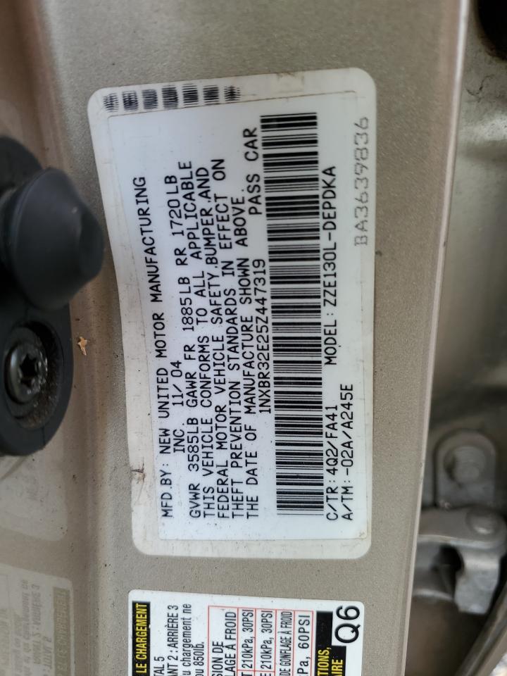 2005 Toyota Corolla Ce VIN: 1NXBR32E25Z447319 Lot: 64316734