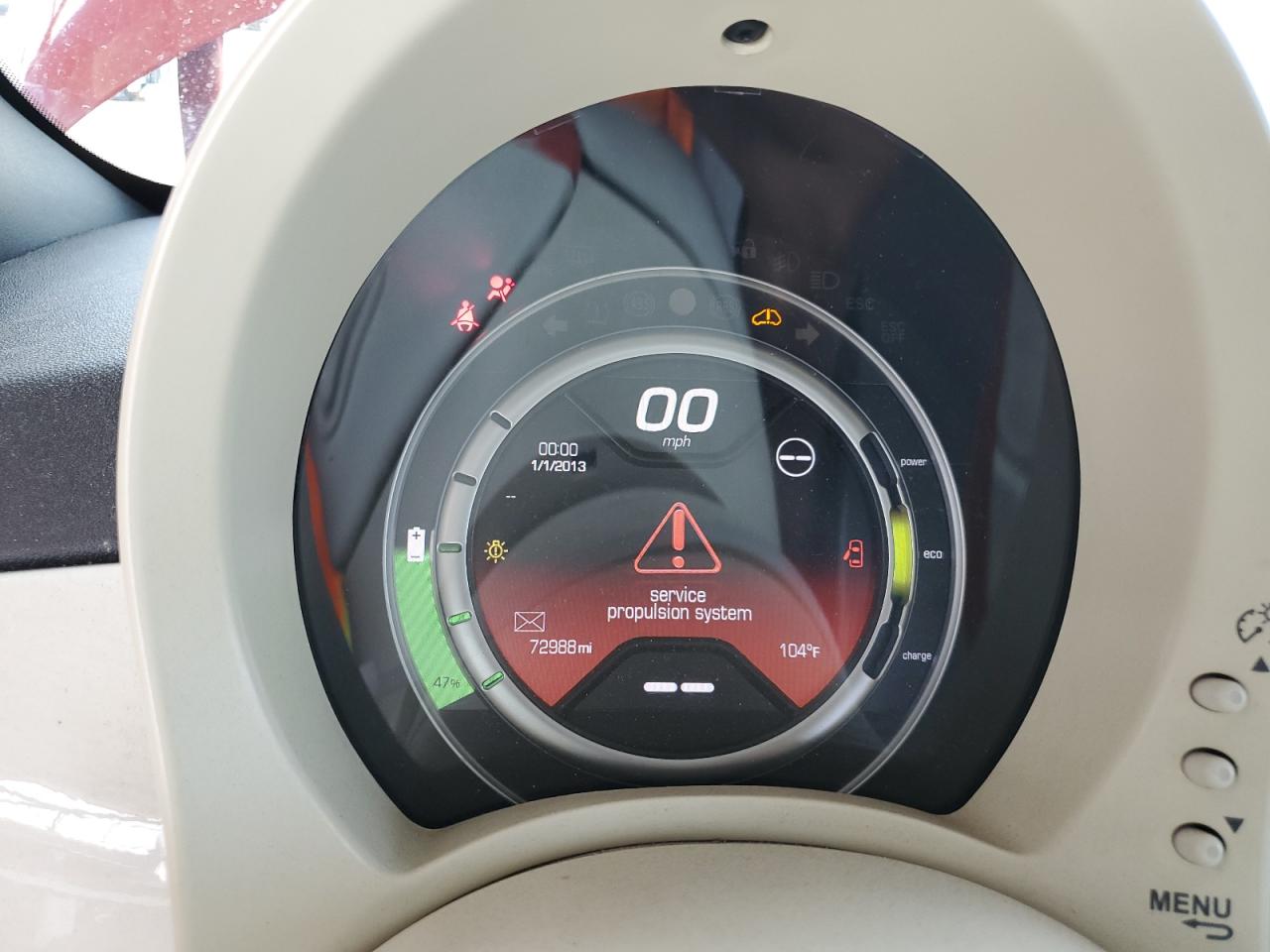 2013 Fiat 500 Electric VIN: 3C3CFFGE3DT744205 Lot: 64358504