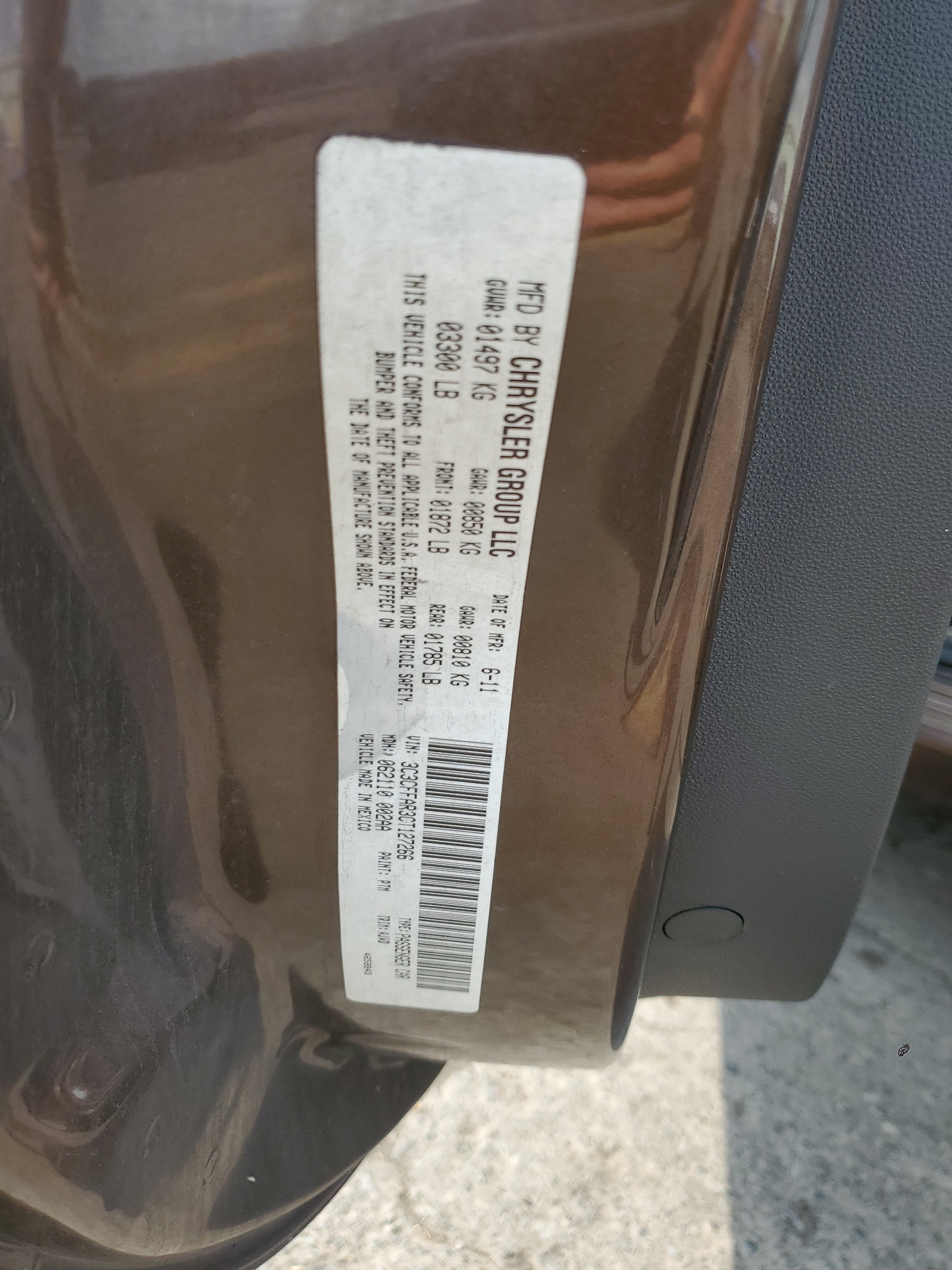 3C3CFFAR3CT127266 2012 Fiat 500 Pop