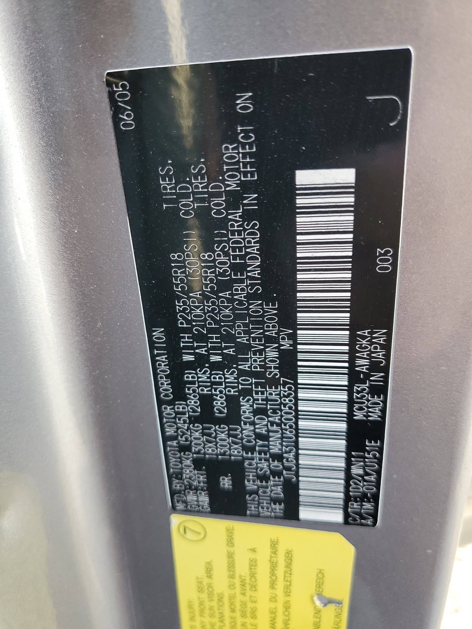 JTJGA31U650058357 2005 Lexus Rx 330